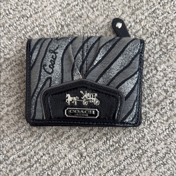 Coach Zebra Print Wallet - Picture 1 of 3